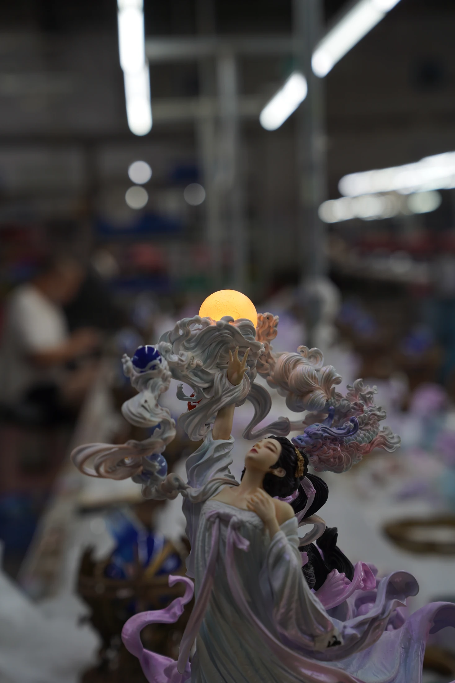 《筑梦》嫦娥与月球灯光的造型细节
